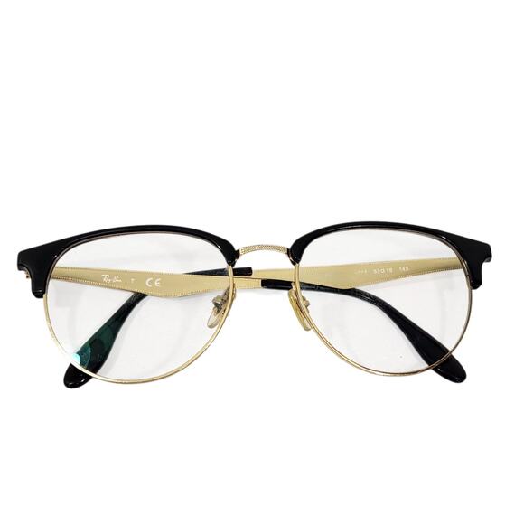 RAY BAN EYEGLASSES RB 6396 5784 GOLD & BLACK PHANTOS FRAMES 53 19 145 - Picture 1 of 10